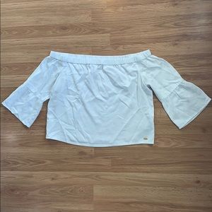 white off shoulder top